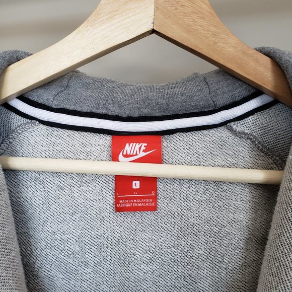 Nike Half Zip Sweater Grey Large - Picture 8 of 8
